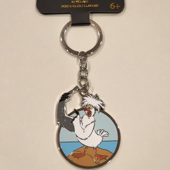 Loungefly Disney the Little Mermaid Scuttle Seagull Keychain NEW - Picture 5 of 12